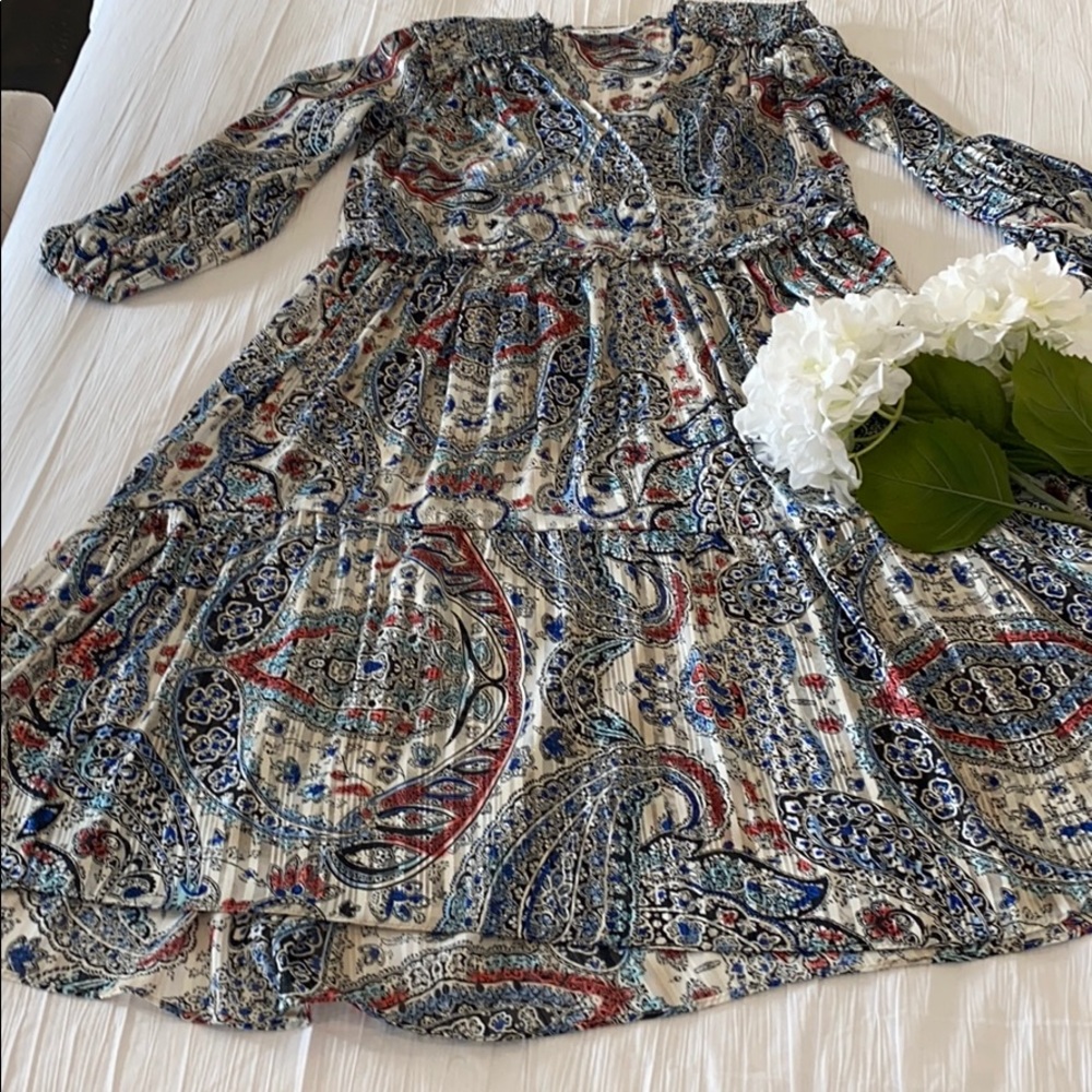 Zara printed midi dress